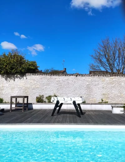 baby-foot d'extèrieur , babyfoot Sulpie piscine et terrasse