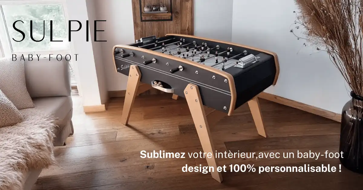 baby-foot , design et décoration d'intèrieure