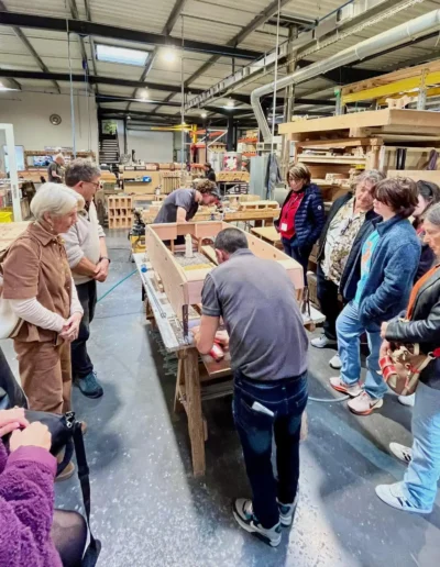 visite de l'atelier de fabrication baby-foot Sulpie