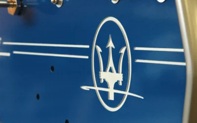 Maserati logo gravure