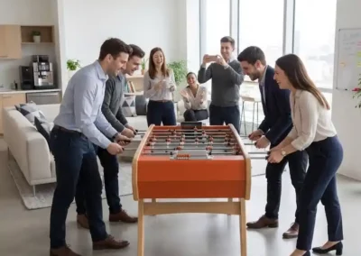 baby-foot entreprise et salle de pause - baby-foot et qvt - bien-être au travail
