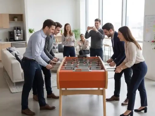 baby-foot entreprise et salle de pause - baby-foot et qvt - bien-être au travail